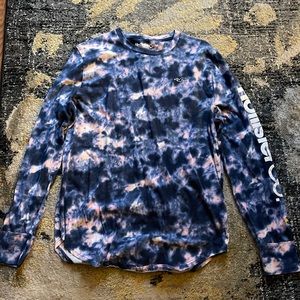 Hollister long sleeve tie dye t-shirt
